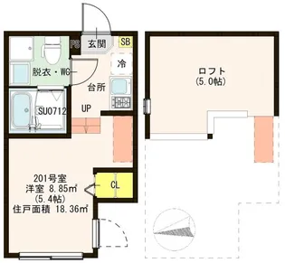 MISANGA【2階】の間取り