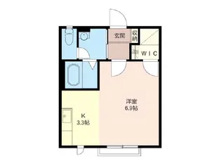 プランドールD(西田町)【1階】の間取り