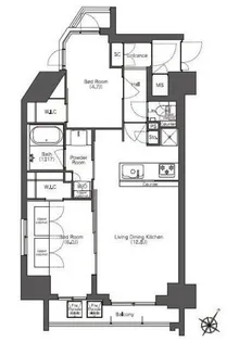 コンフォリア滝野川【5階】の間取り