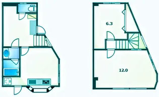 ル・ベーヌ【2階】の間取り