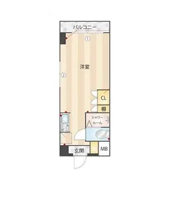 ニューガイアリルーム葛西駅南No.20【4階】の間取り