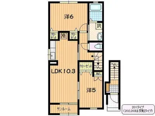 ソレイユ高田【2階】の間取り