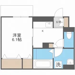グリーンサイド野田【1階】の間取り