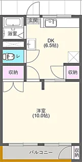 ピア幸【2階】の間取り