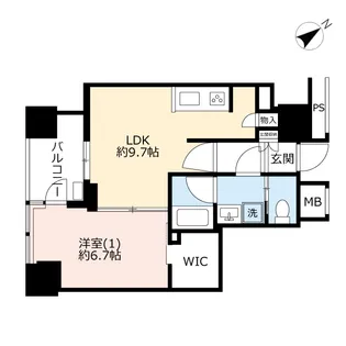 横浜ヴェールタワー【17階】の間取り