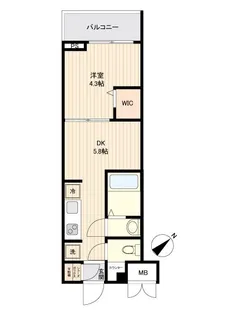 東京都世田谷区用賀1【マンション】の間取り