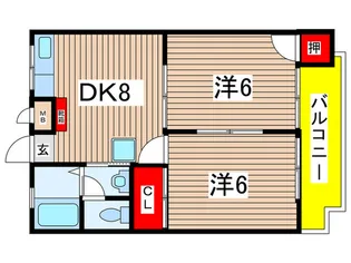 カトレヤマンションの間取り