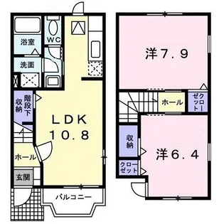 フォレスト里路【1階】の間取り