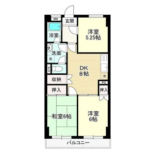 GSハイム越谷【6階】の間取り