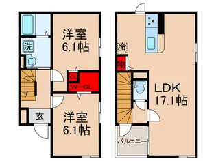ハルノテラス【1階】の間取り