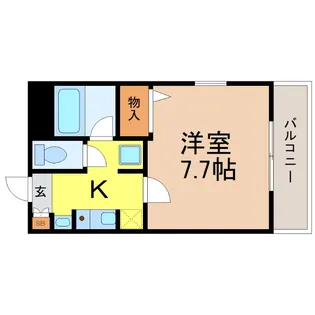 愛知県名古屋市中区新栄1【マンション】の間取り