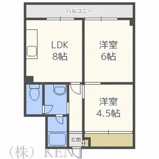 24軒興発ビル【2階】の間取り