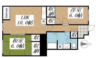 サンライズ97【3階】の間取り