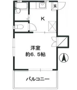 神奈川県横浜市港北区大曽根2【アパート】の間取り