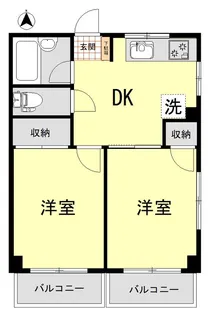 ホワイトポート大山【2階】の間取り