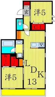 l ami de Lion【1階】の間取り