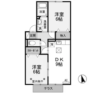 CosmosII【1階】の間取り