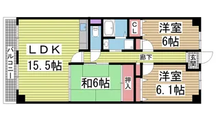 フォリア岡本【2階】の間取り