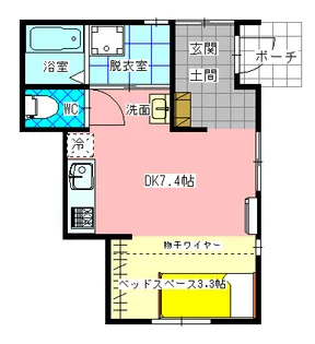 RapportOta B棟【1階】の間取り