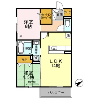 たまきB棟【2階】の間取り