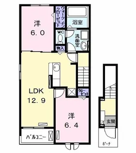 ヴィオレッタ【2階】の間取り