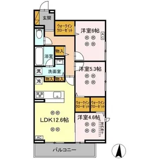 ローテ ベルク【1階】の間取り
