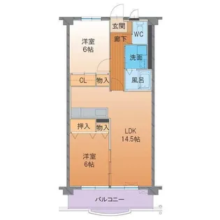 ハートフル ARAYA【3階】の間取り