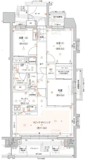 ガーラ・レジデンス川崎南幸町【9階】の間取り