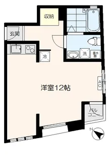 APARTMENT NY【5階】の間取り