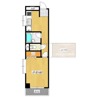 メインステージ赤羽北【3階】の間取り