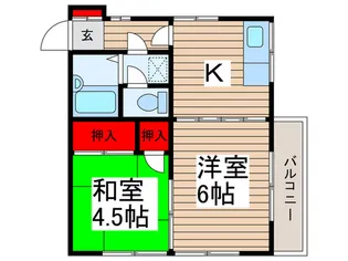 エスペラントOKADA・B【2階】の間取り