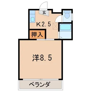 ピュアライフ江川【1階】の間取り