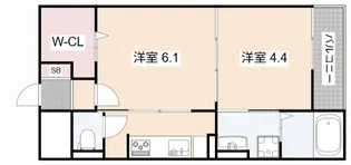 レーブ ポルト【1階】の間取り