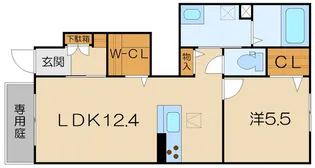 セルディーナ【1階】の間取り