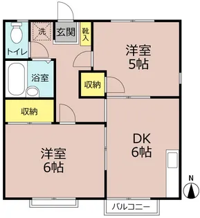 カーザ・ミーア【2階】の間取り