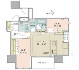 Brillia 上野 The Residence【11階】の間取り