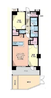 パレステージ江北【1階】の間取り