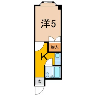 メゾンニューオートモB【2階】の間取り