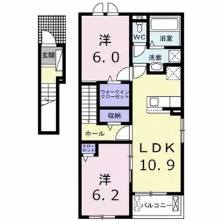 カーサ・グランデ C【2階】の間取り