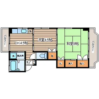 ISハイツ【2階】の間取り