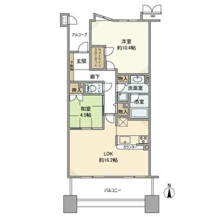 ビナマークスイースト【18階】の間取り