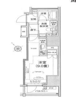 アイルイムーブル日本橋【4階】の間取り