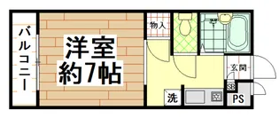 アイリス長栄寺【1階】の間取り