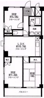 ウエストロード上石神井【3階】の間取り