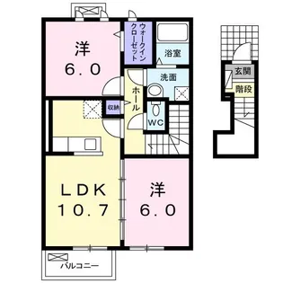 アーク リヴェール【2階】の間取り