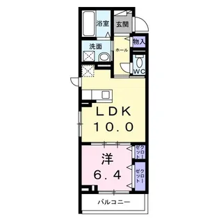 ハイドレンジア くずは【2階】の間取り