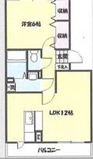 ディアコートA棟【1階】の間取り