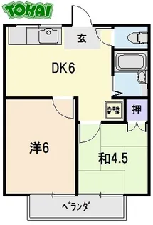 クリーンハイツD【2階】の間取り