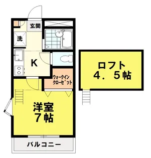 デルニエワコーII【1階】の間取り