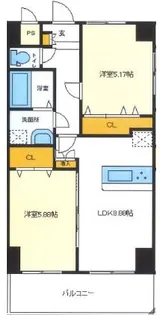 フェリオ南町田【6階】の間取り